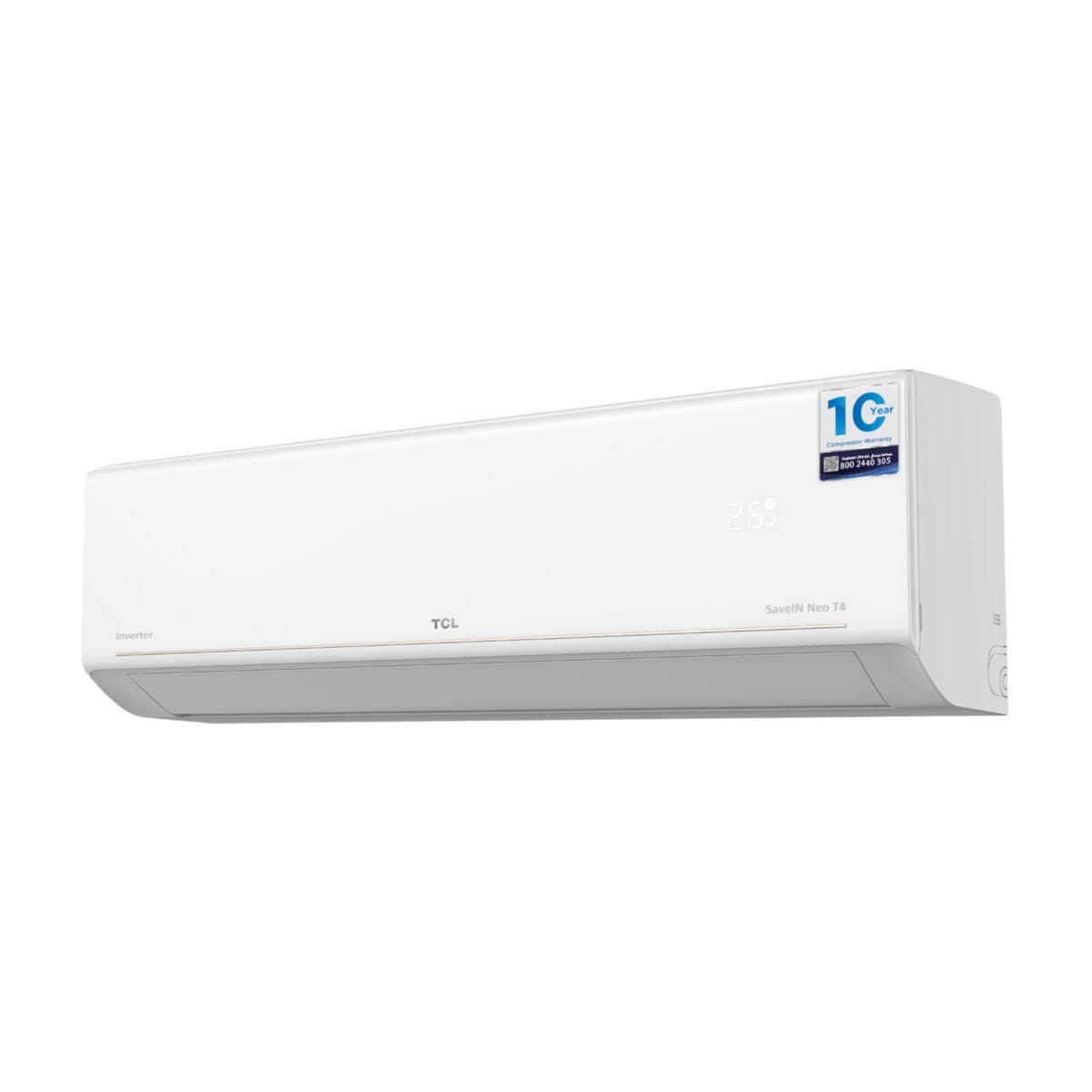 تي سي إل مكيف سبليت إنفيرتر سيف إن نيو سلسلة T4 28200 وحدة حرارية بريطانية أبيض TAC-30CS/ZIM — صورة 1