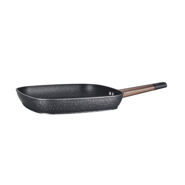 بارفيه مقلاة شواء ألومنيوم مطروق أسود وبني 26 سم HS1608 — صورة 1