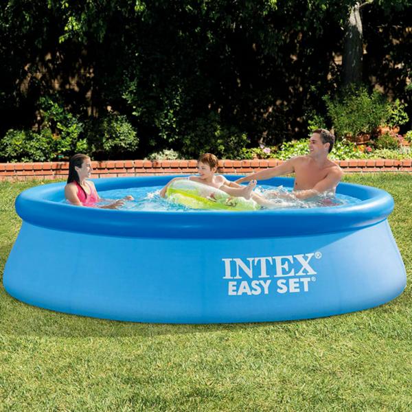 39358PLEO　3個セット　INTEX 新品　66502NP Intex Super-Tough Technology Puncture-Resistant PVC Easy Set Pool